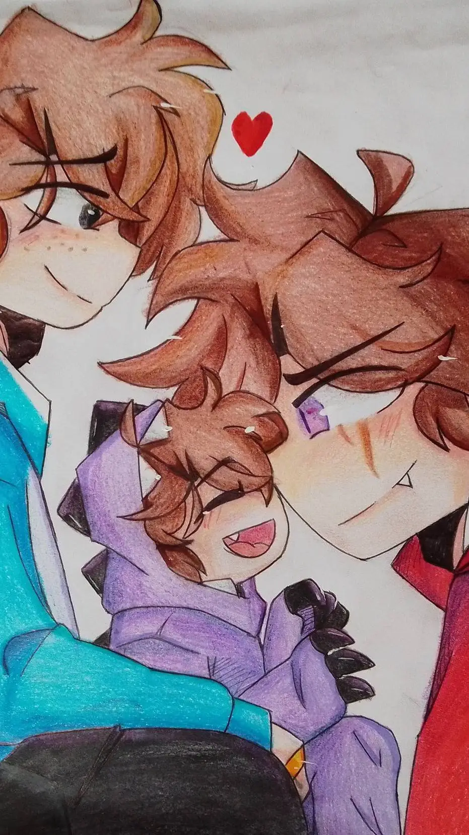 ai character: 🩵❤💜familia spartor background