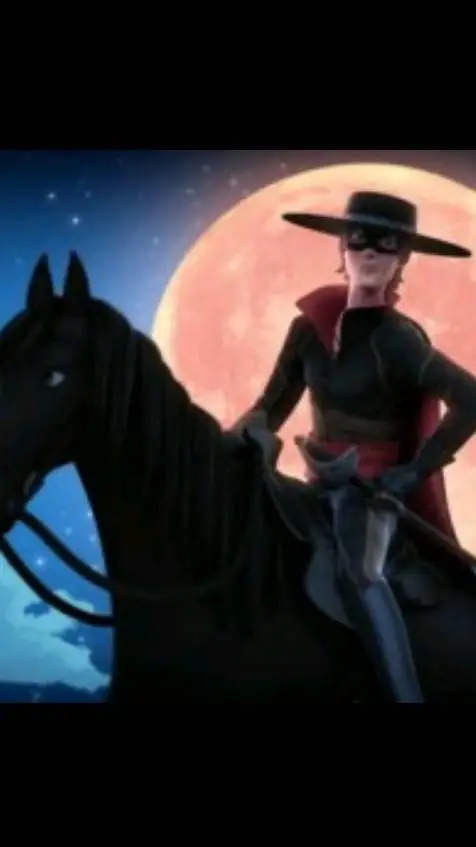 ai character: zorro🕴️🕴️🕴️🏇🏇🏇 background