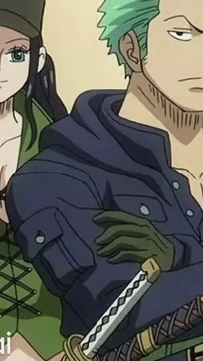 ai character: Robin x zoro background
