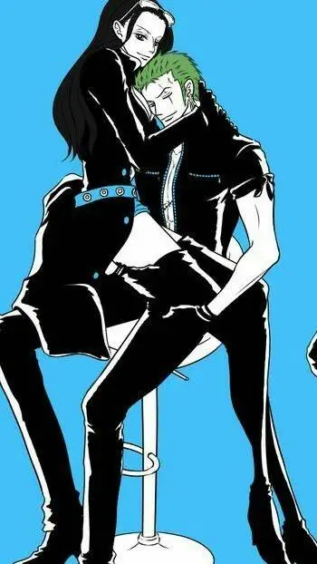 ai character: Robin x zoro background
