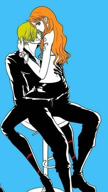 ai character: sanji x Nami background