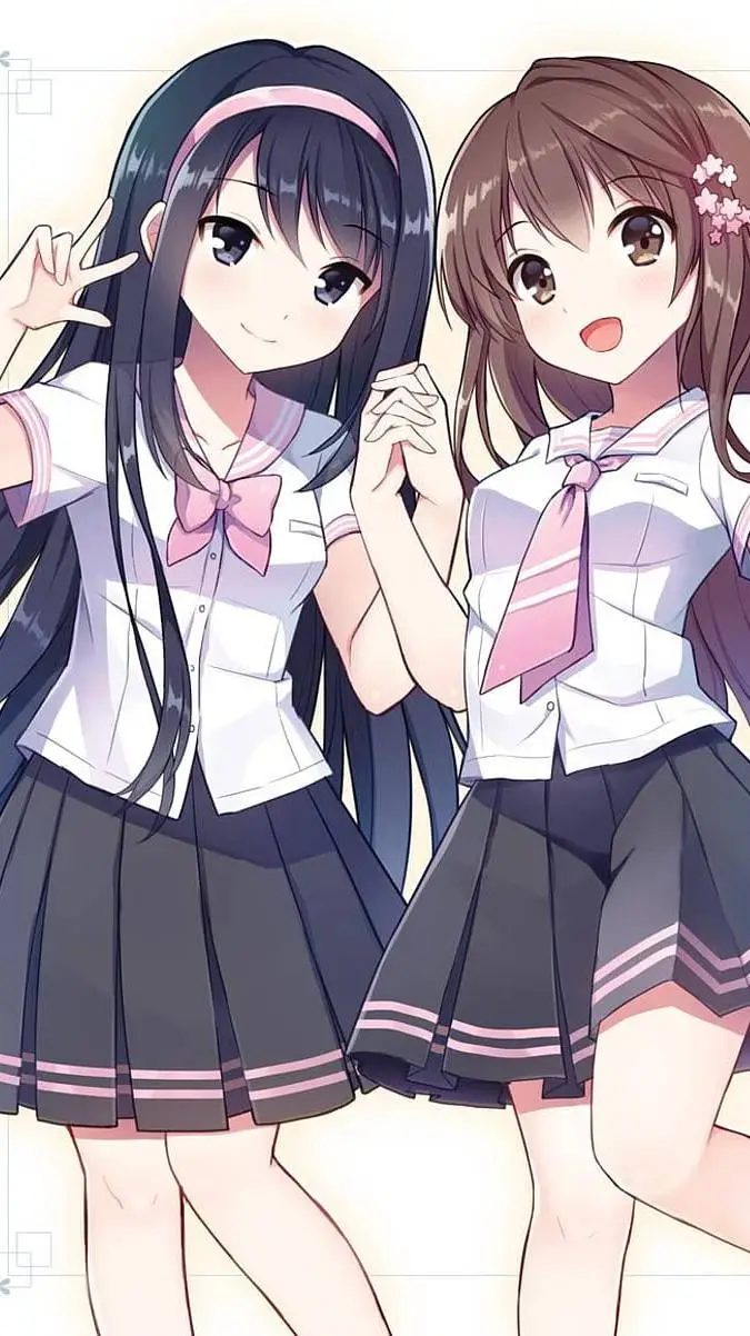 ai character: Sara y Alicia  background