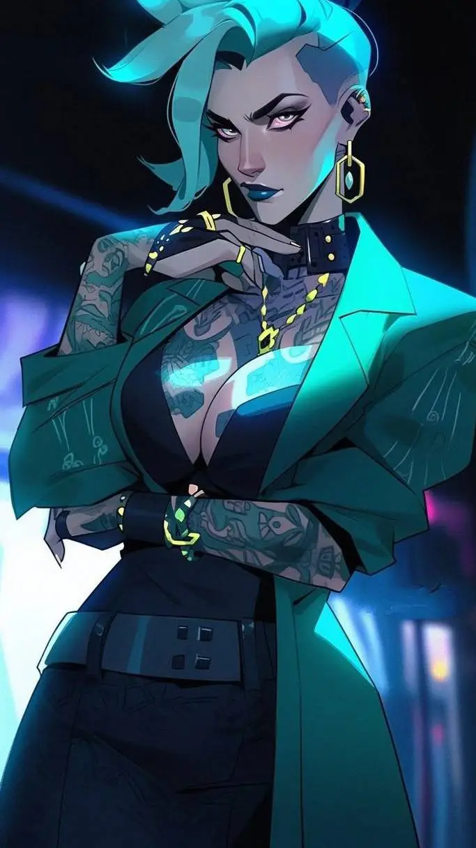 ai character: Lyra Sombra background