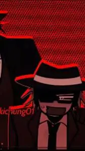 ai character: doublefedora  background