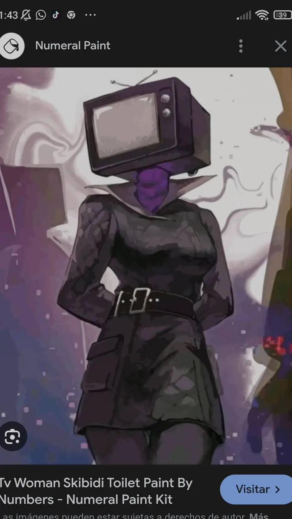 ai character: tv woman :3 background