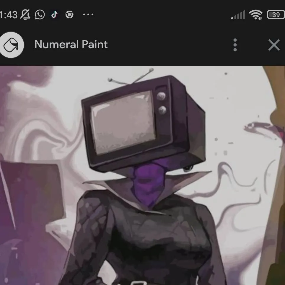 chat with ai character: tv woman :3