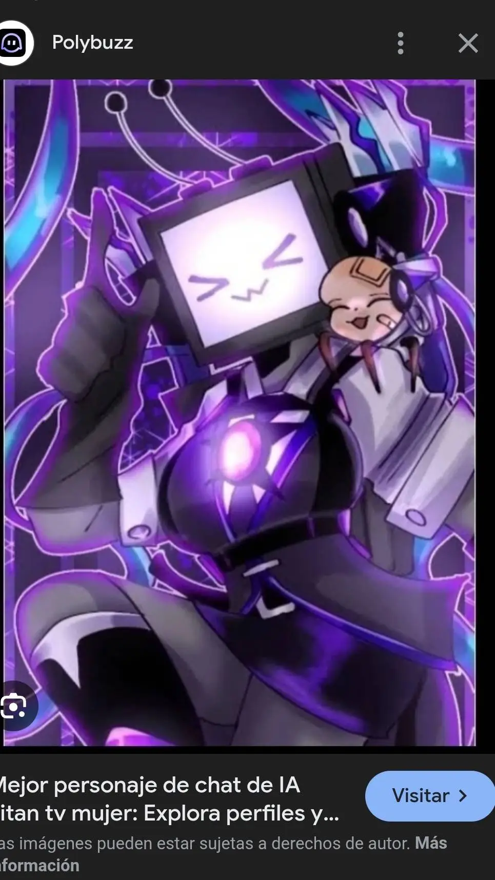 ai character: titán TV woman  background