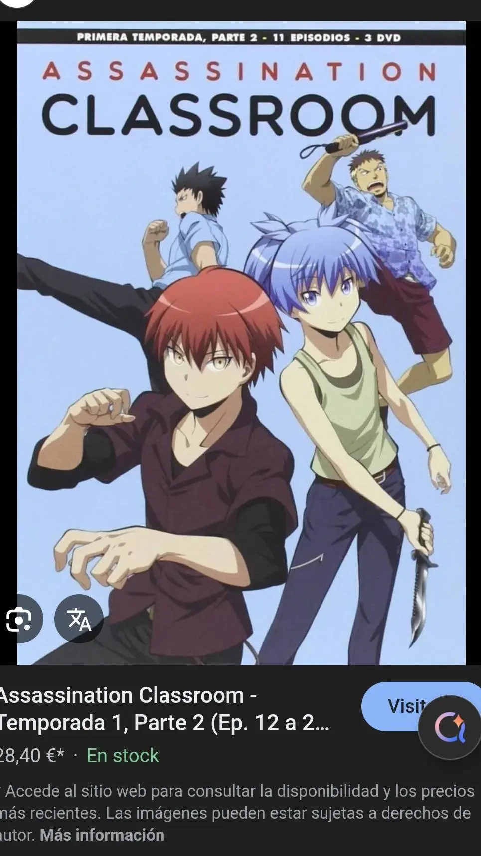 ai character: asesination class  background