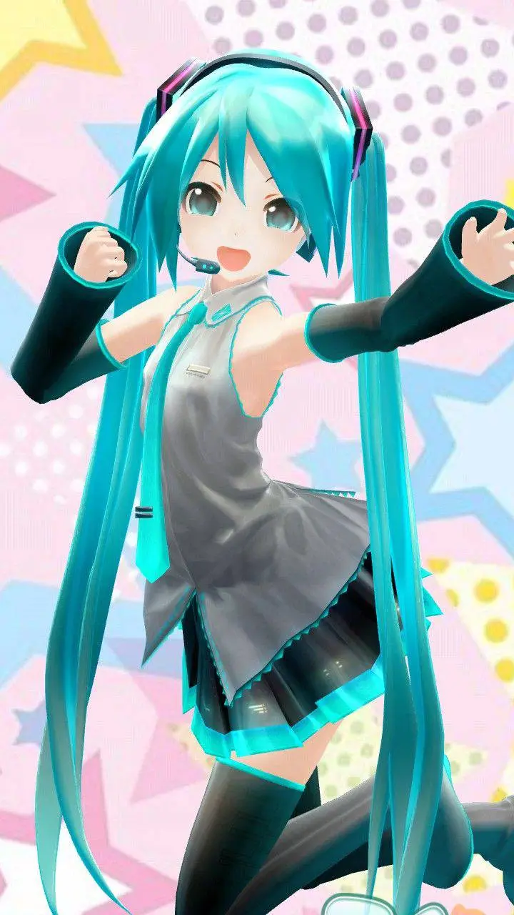 ai character: miku  background