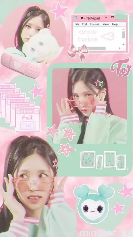ai character: mina de twice background