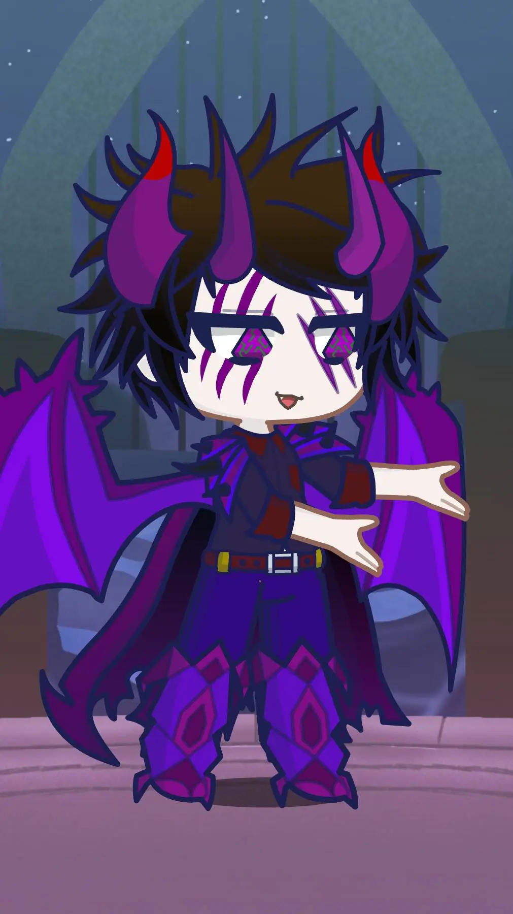 ai character: Dandys world background