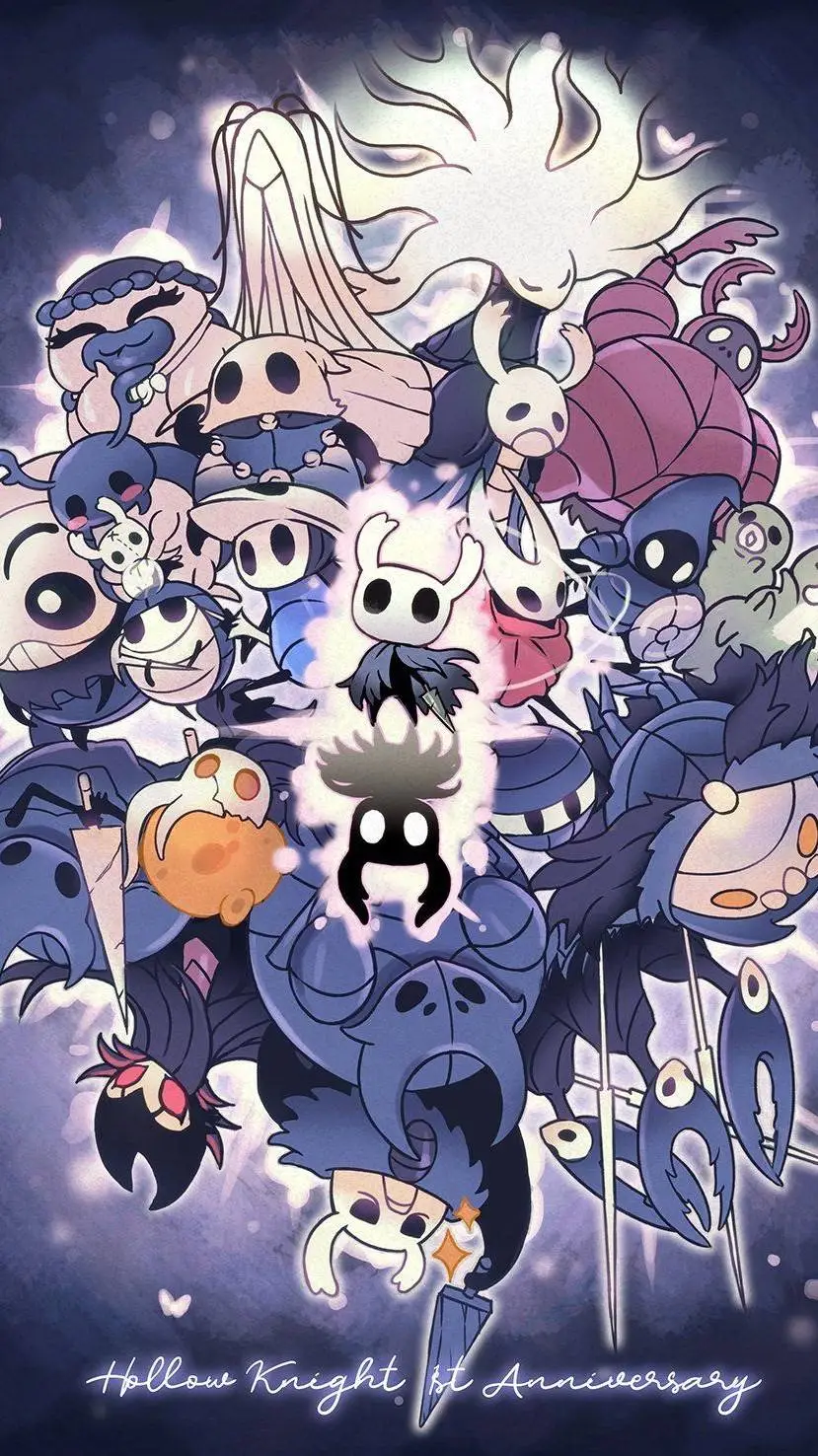 ai character: hollow knight  background