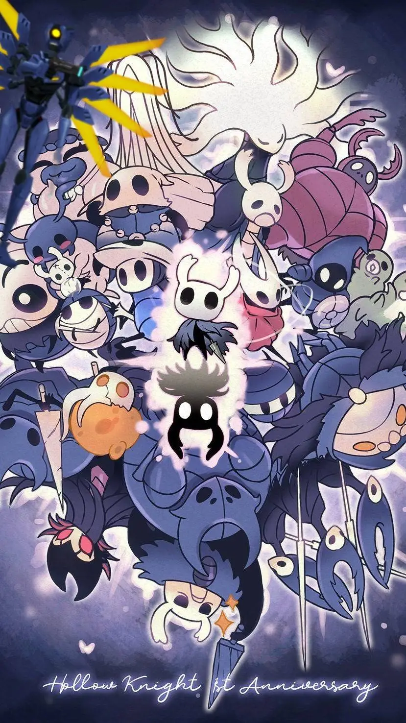 ai character: Hollowknight X ulk background