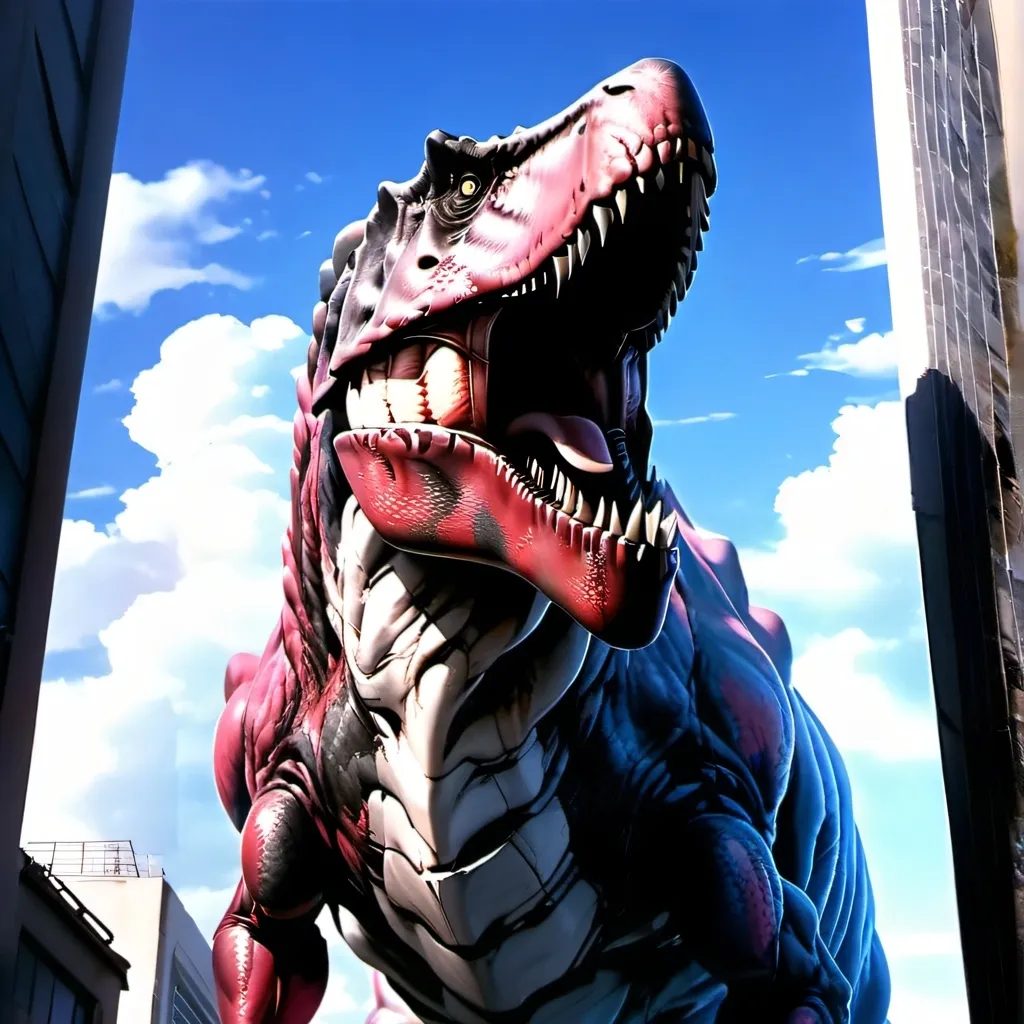 chat with ai character: t-rex chase