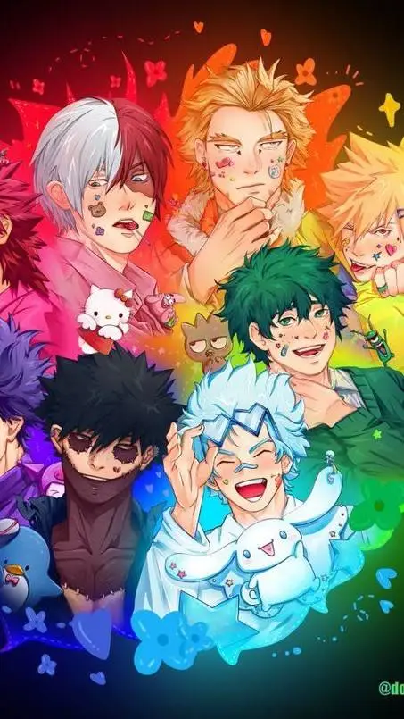 ai character: Mha × Sandrio background