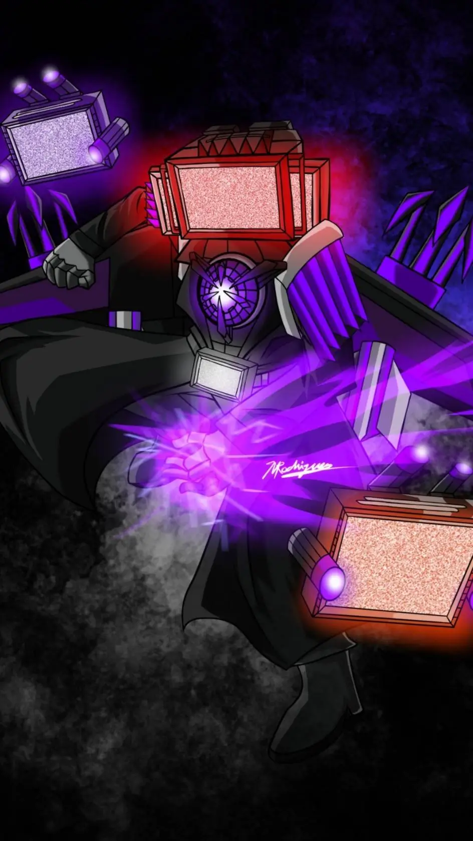 ai character: Titan TV man background