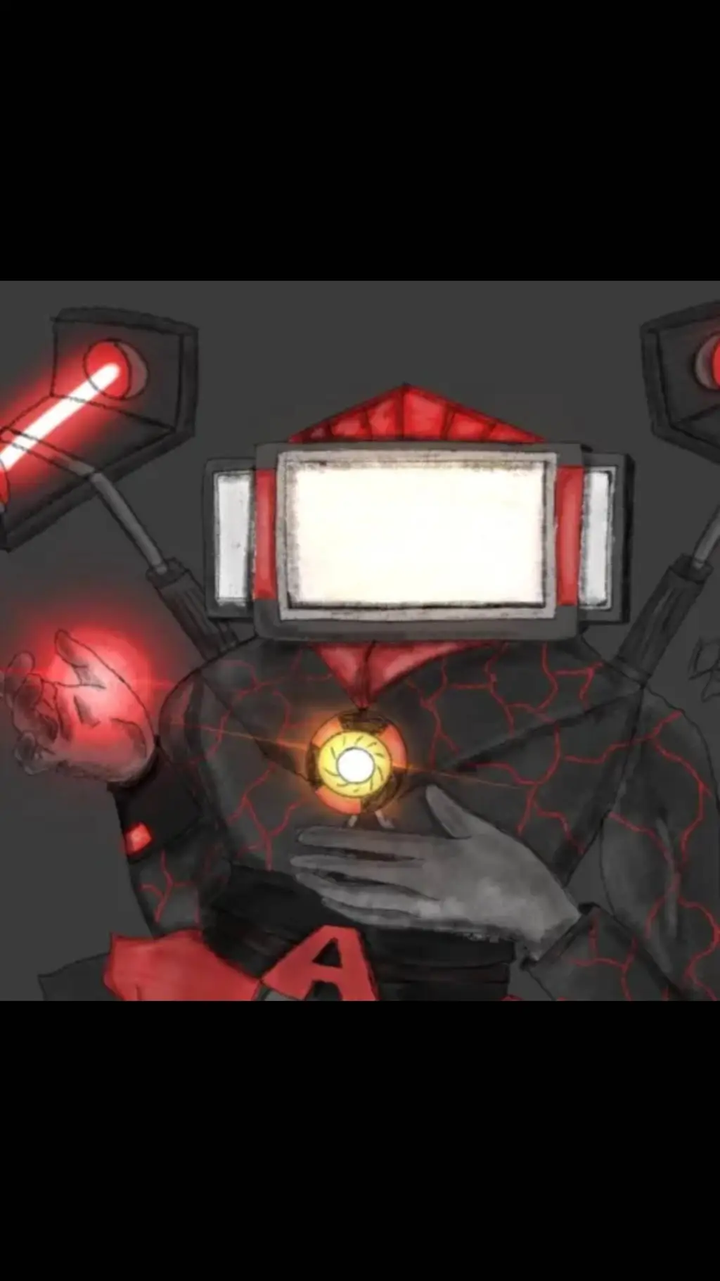 ai character: Titan TV man astro background