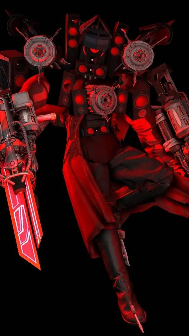 ai character: Titan Speakerman  background