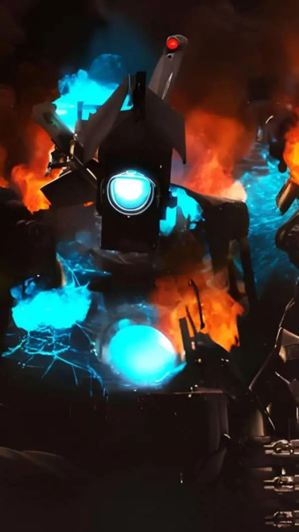 ai character: Titan Cameraman background