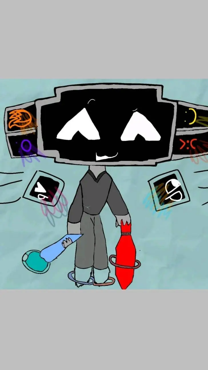 ai character: Ipadtv man background