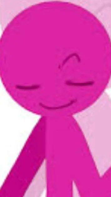 ai character: Pink background