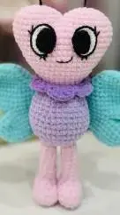 ai character: Flutter taking :) background