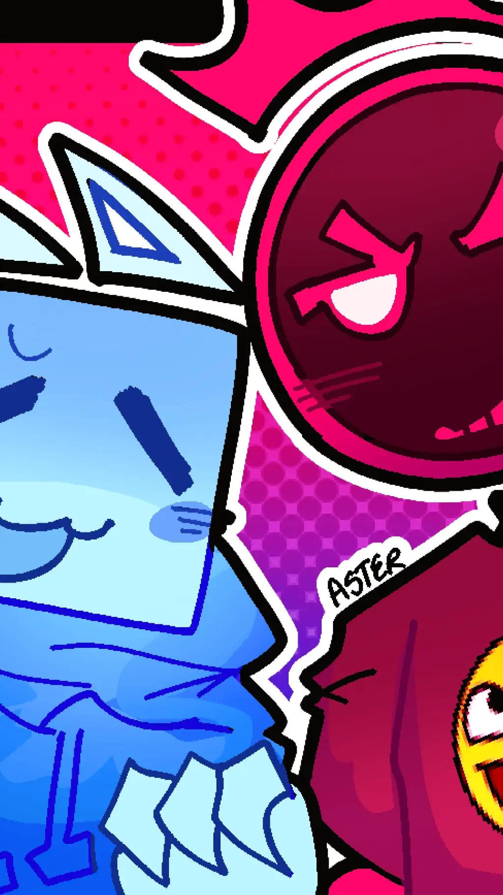 ai character: blixer x cube background