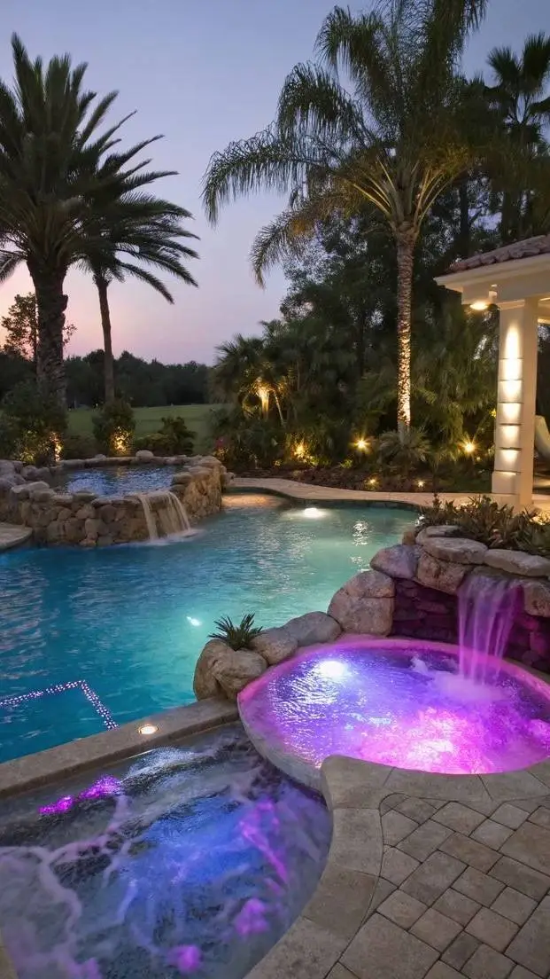 ai character: Family Pool background