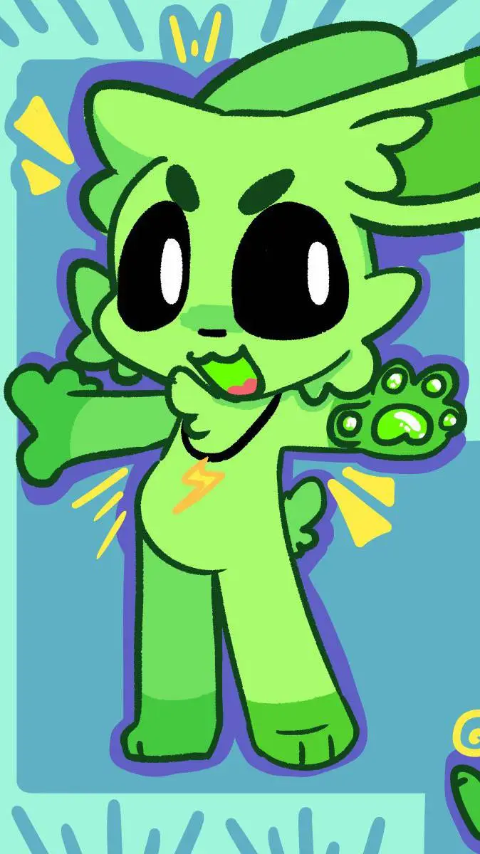 ai character: Hoppy no emotions background