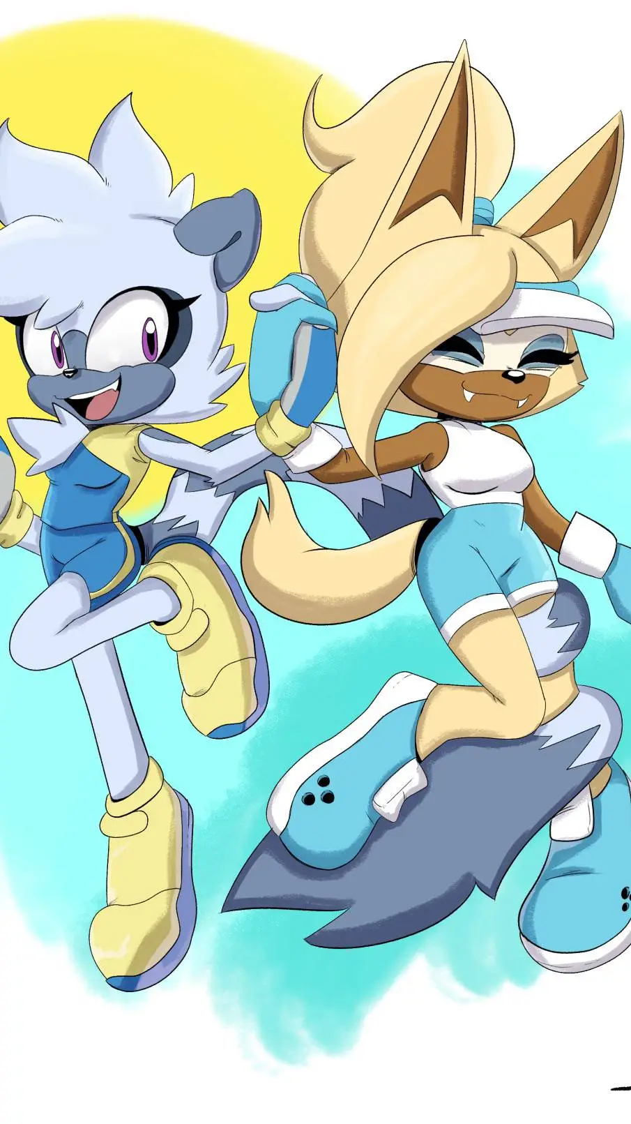ai character: Sonic Beach Day background