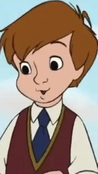 ai character: Christopher Robin  background