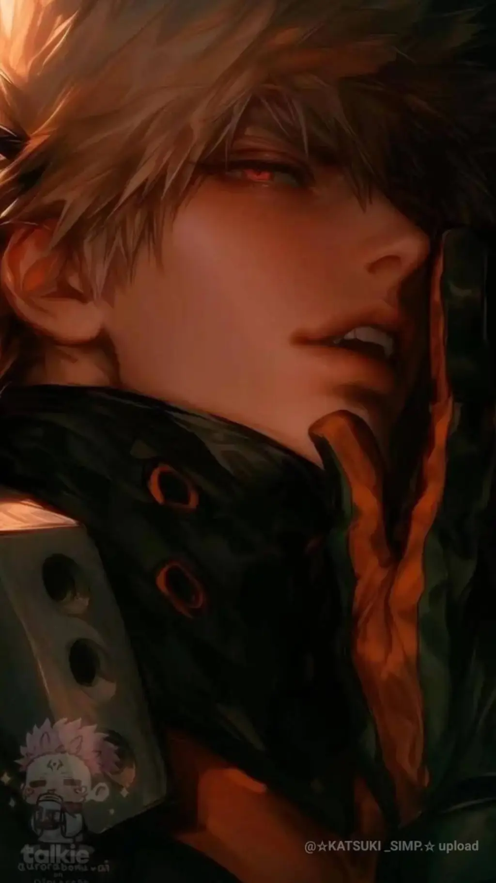 ai character: Katsuki bakugo  background