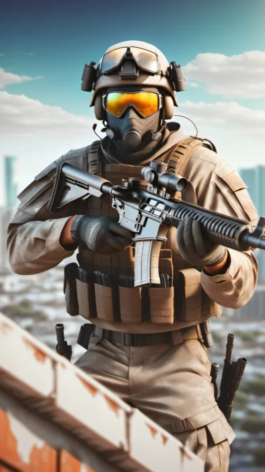 ai character: Pantheon Soldier 2 background