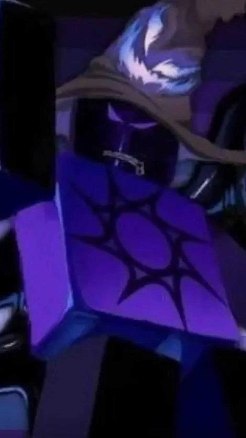 ai character: azure background