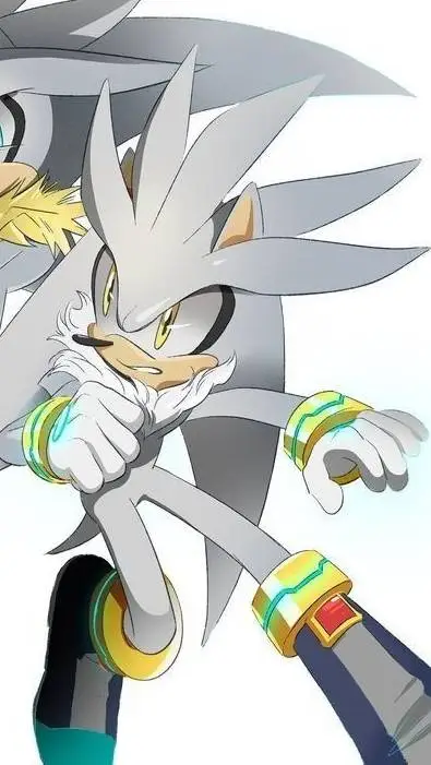 ai character: silver  background
