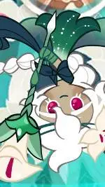 ai character: ⚪White🌺Lily🍪Cookie background