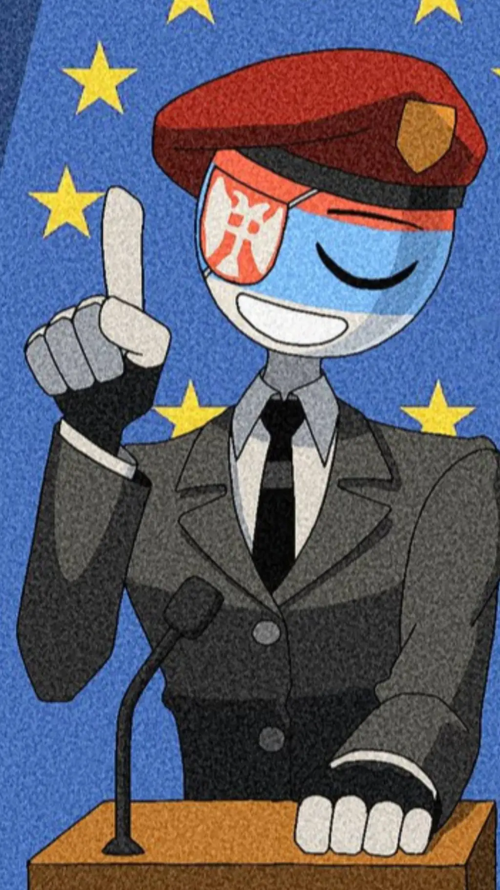 ai character: Serbia background