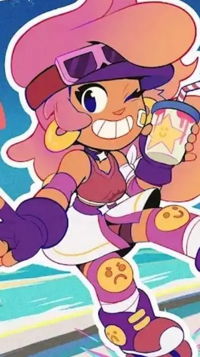 ai character: Amber lanzaburbuja background