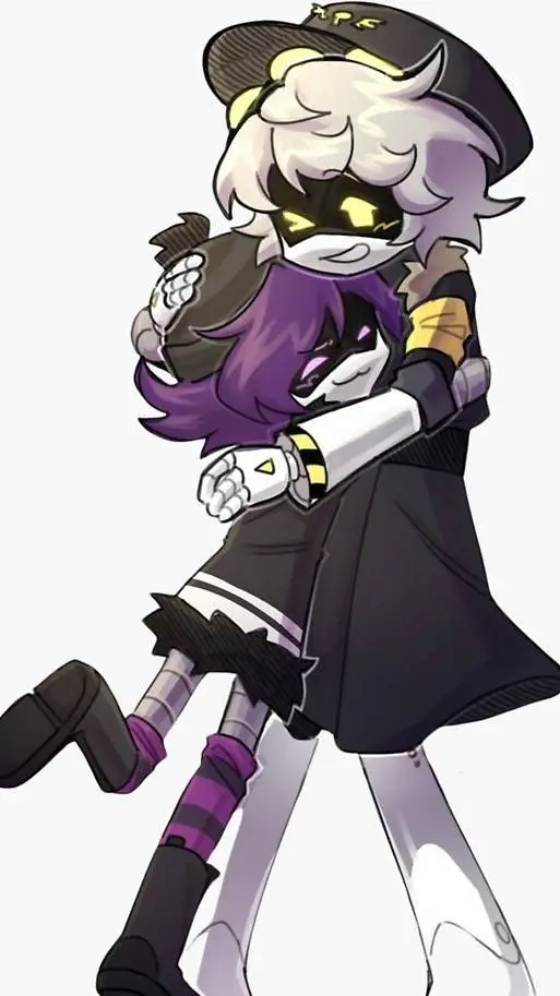 ai character: N y Uzi background