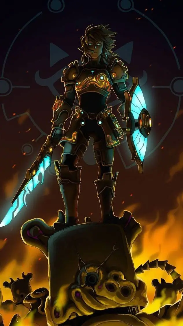 ai character: barbarian link background