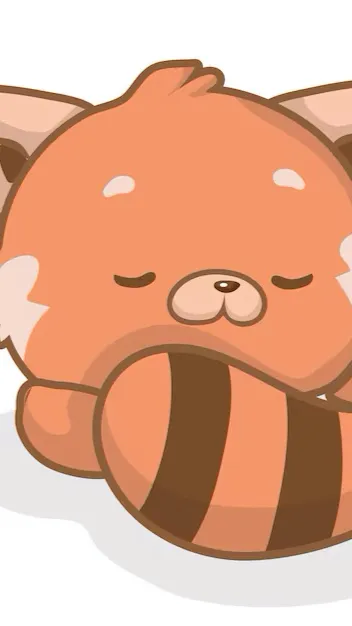 ai character: miku pet red panda background