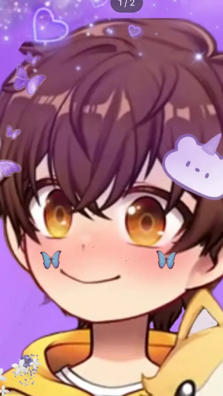 ai character: glitch background