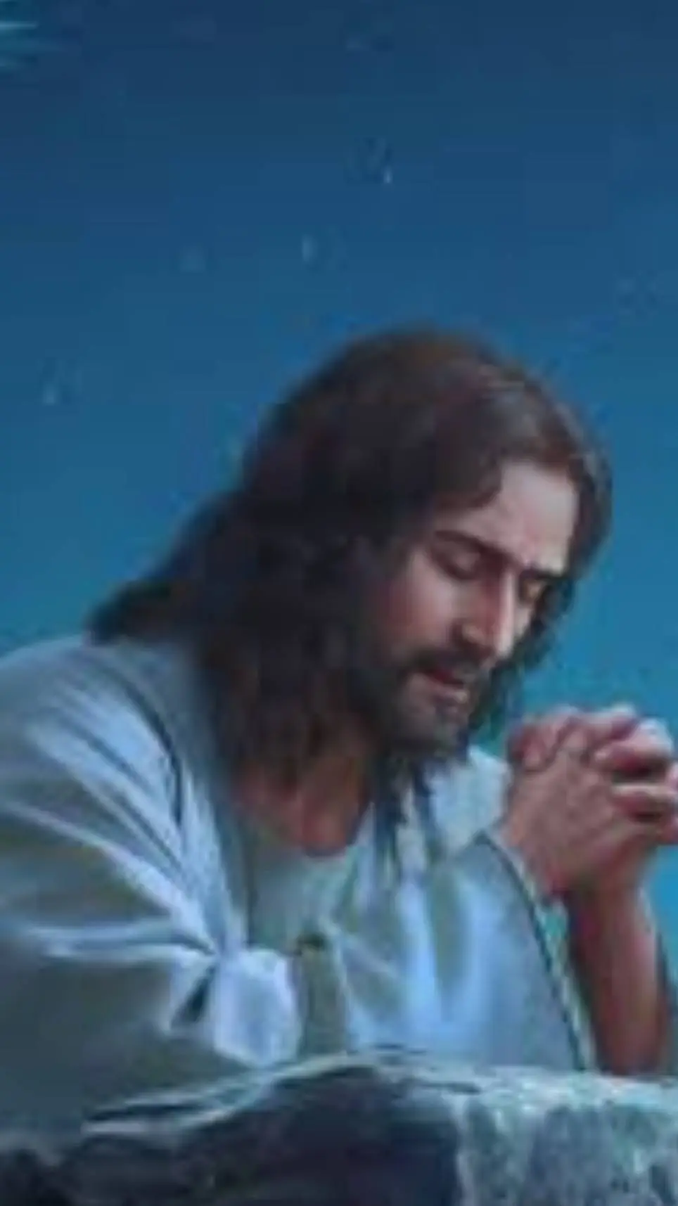 ai character: Jesus  background