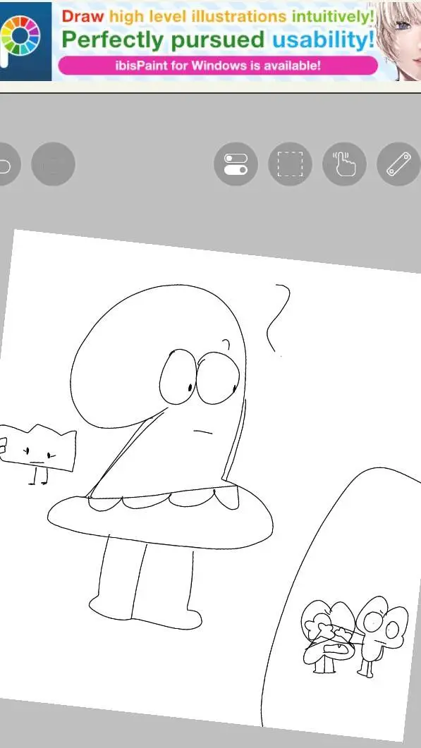 ai character: Two BFDI  background