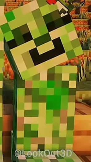ai character: Creeper girl background
