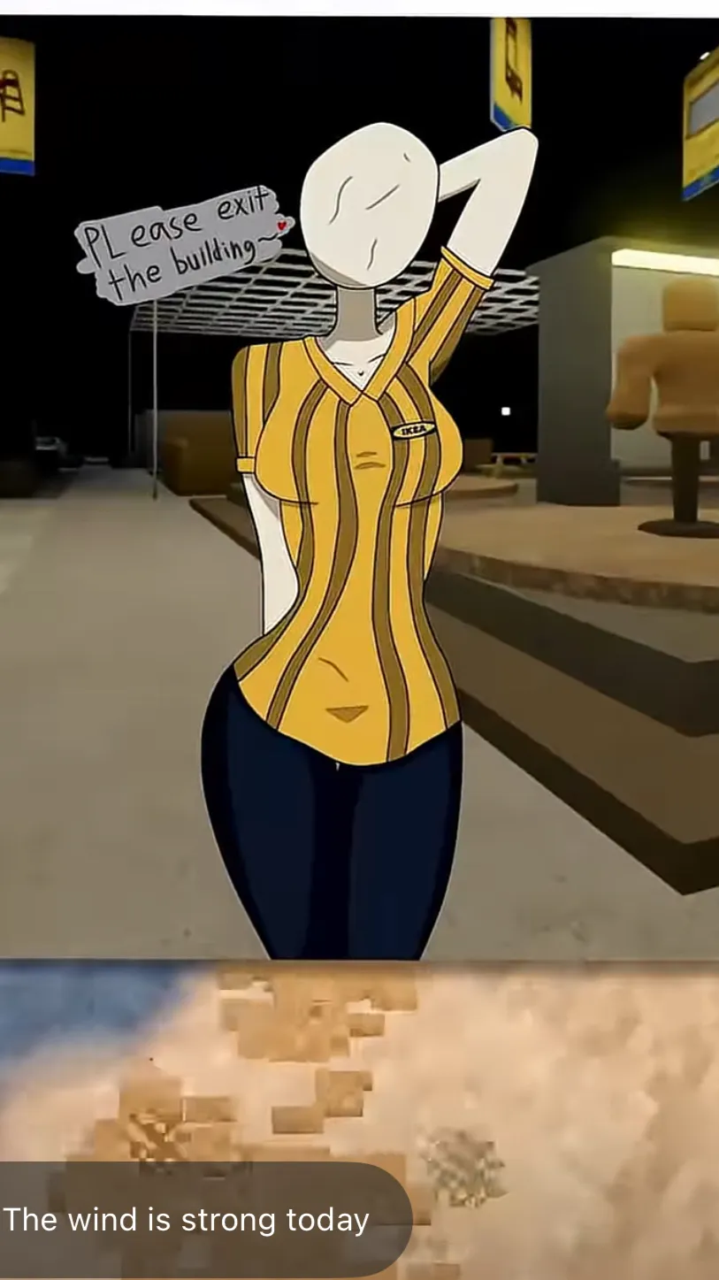ai character: Female staff background