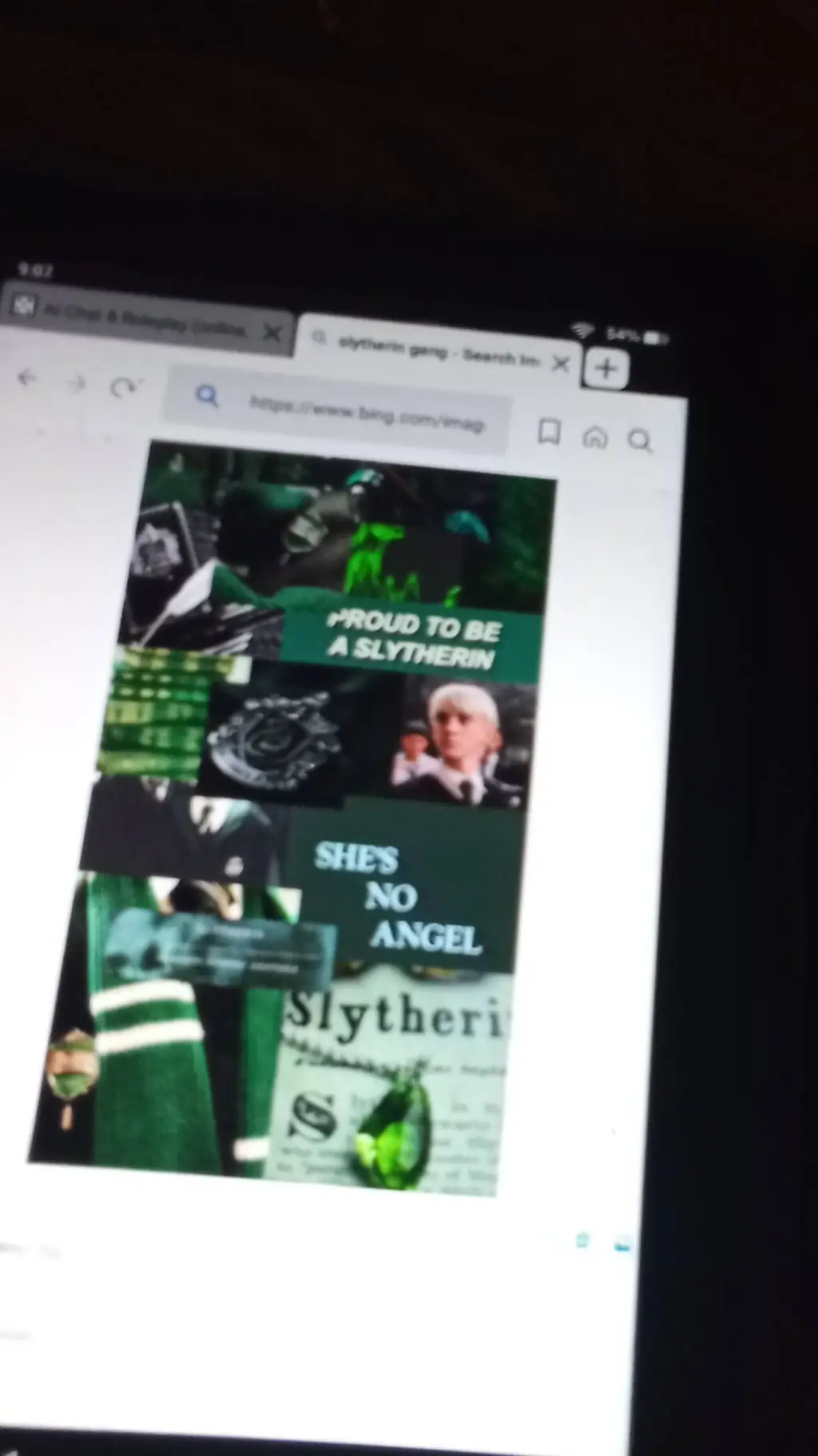 ai character: Slytherin gang  background