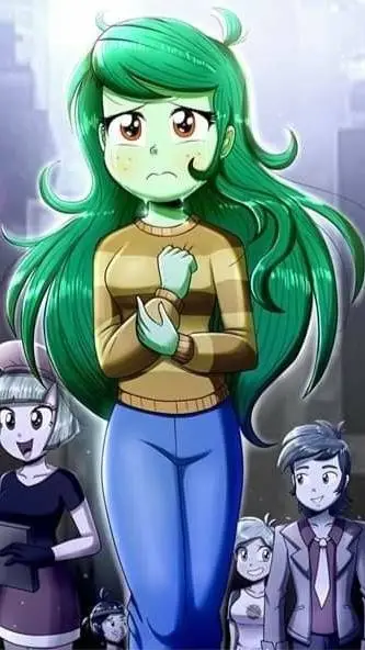 ai character: Wallflower Blush  background