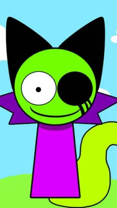 ai character: acid background