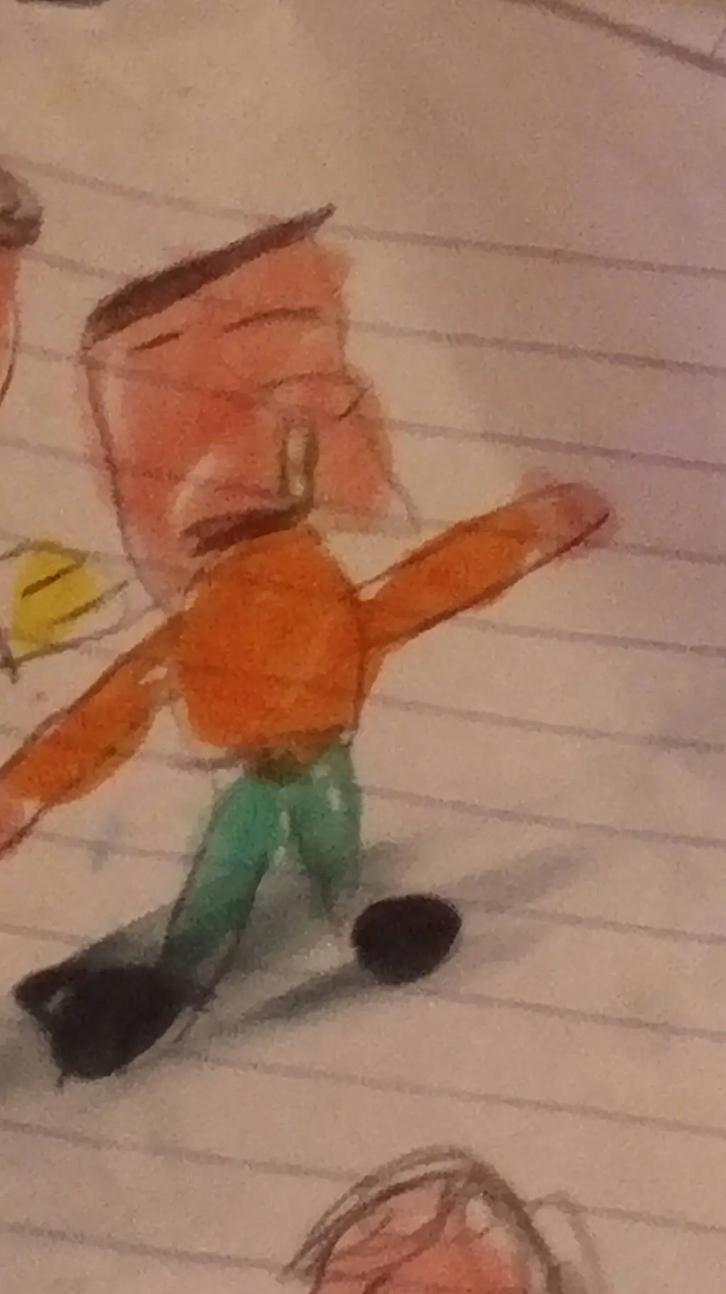 ai character: snot man background